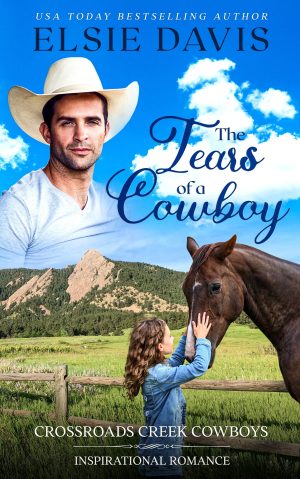 Cowboy and young girl with a horse on Texas ranch.